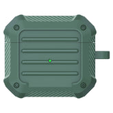 Estuche protector de TPU de fibra de carbono a prueba de golpes para auriculares inalámbricos, para AirPods 3